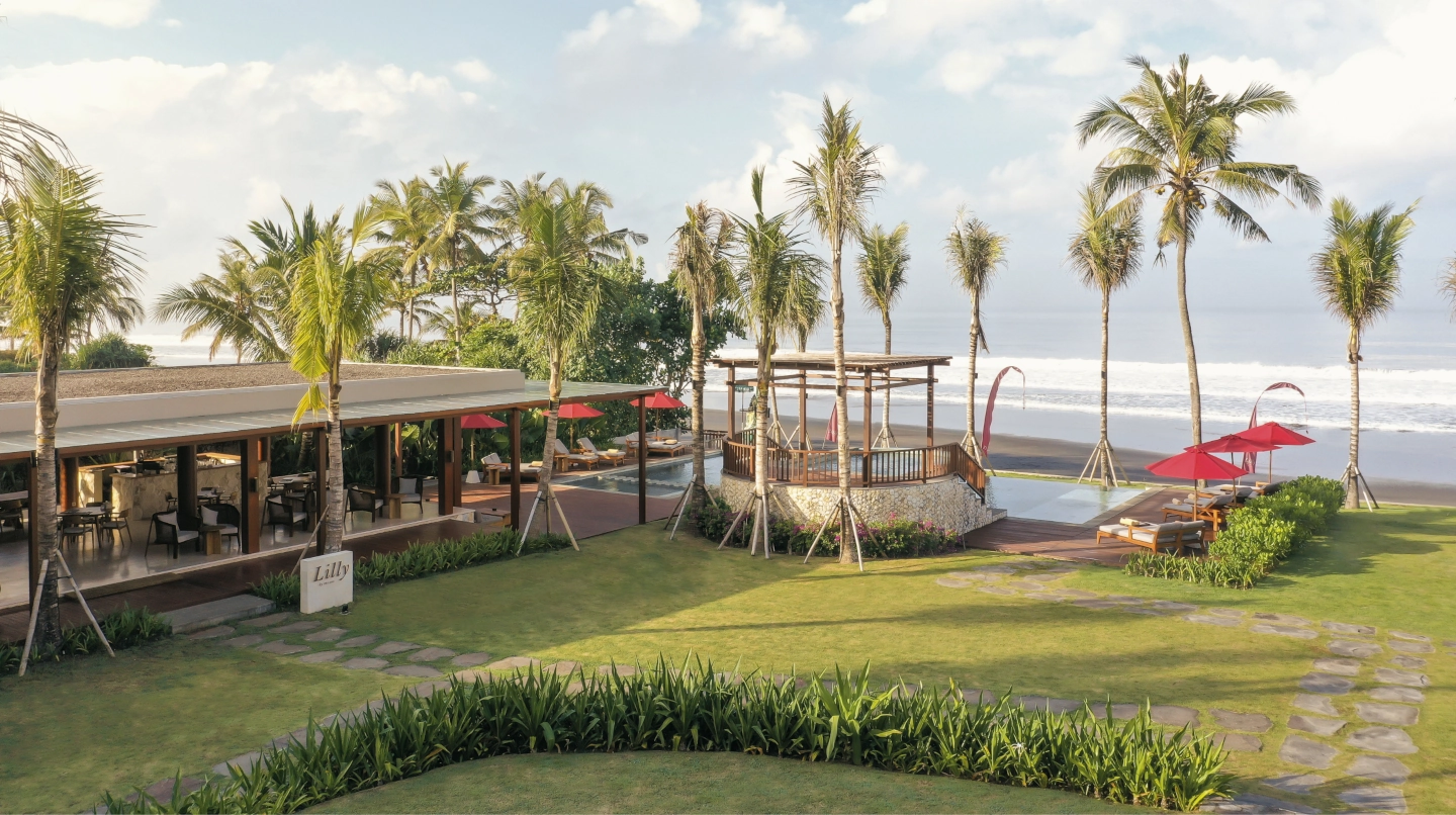 Lilly by the Sea — beachfront dining at Amarta Beach Retreat